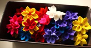 Felt Sewing Flowers