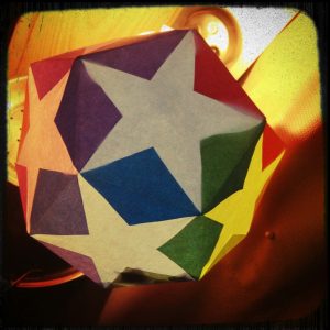 Hanging Paper Star Lantern Tutorial