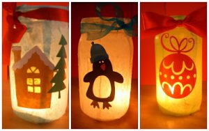 Mason Jar Lanterns Christmas