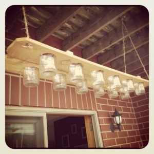 Mason Jar Light Chandelier