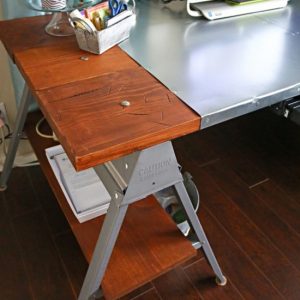 Metal Sawhorse Desk