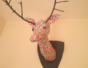 Paper Mache Deer Head