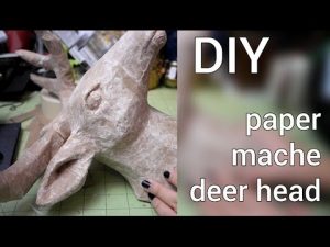 Paper Mache Deer Head DIY