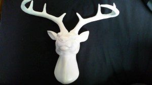 Paper Mache Deer Head Wall Decor