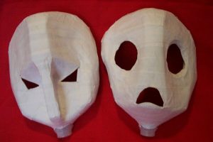 Paper Mache Halloween Masks