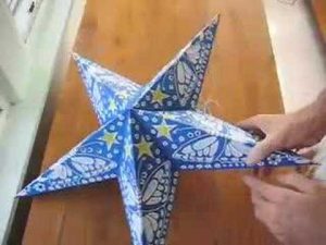 Paper Star Lanterns Blue