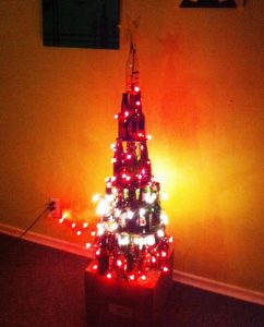 Picture of Wine Bottle Christmas Tree