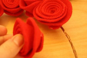 Rolled Felt Flowers