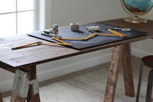 Sawhorse Bench Desk