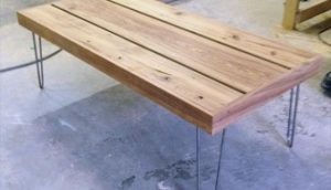 Sawhorse Hairpin Legs Desk