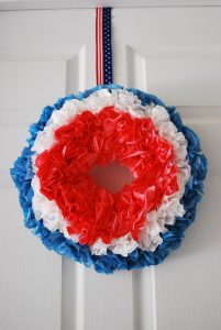 Styrofoam Coffee Filter Wreath