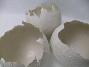 Unfinished Paper Mache Eggs for Ornaments