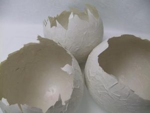 Unfinished Paper Mache Eggs for Ornaments