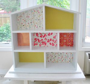 White Dollhouse Bookcase