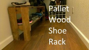 Wooden Pallet Shoe Rack