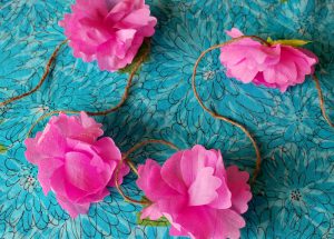 Crepe Paper Flower Garland