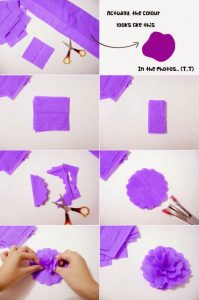 Crepe Paper Flower Step by Step