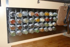 DIY Magnetic Spice Rack