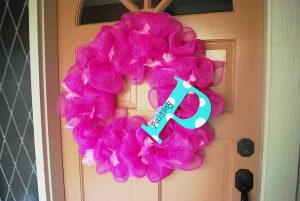 How to Make Deco Mesh Wreath