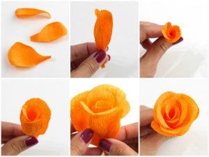 How to Make a Flower out of Crepe Paper