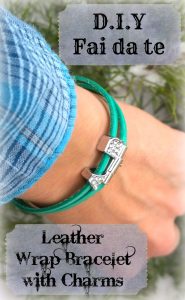 Leather Wrap Charm Bracelet