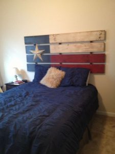 Painted Pallet Headboard