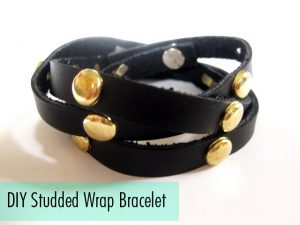 Studded Leather Wrap Bracelet