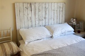 Whitewash Pallet Headboard