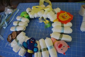 Baby Diaper Wreath Picture