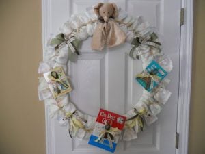 Baby Wreath Gifts Made from Nappies