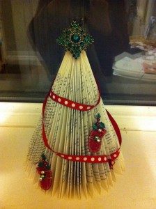 Book Christmas Tree Decoration