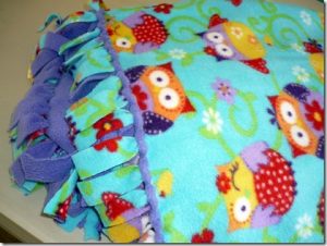 Braided Fleece Tie Blanket