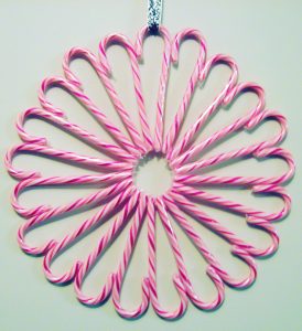 Candy Cane Wreath