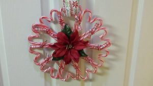 Candy Cane Wreath Decorations