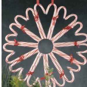 Candy Cane Wreath Instruction