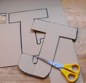 Cardboard Letter