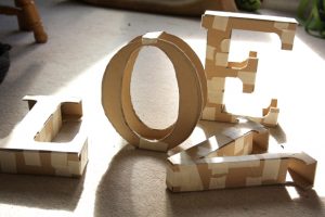 Cardboard Letters