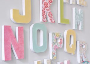 Cardboard Letters Decoration