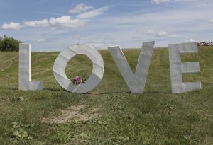 Cardboard Letters for Wedding