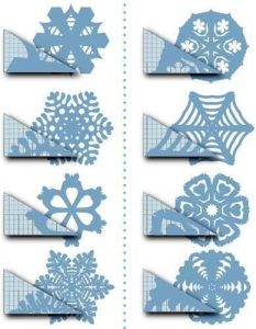 Coffee Filter Snowflakes Template