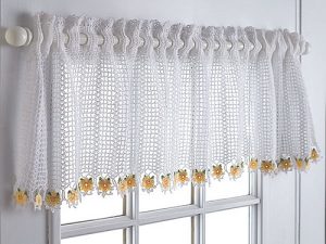 Crochet Kitchen Curtain
