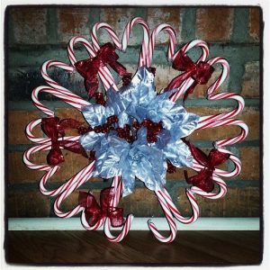 DIY Candy Cane Wreath