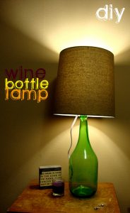 DIY Wine Bottle Lamp