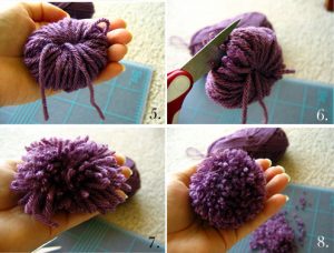 DIY Yarn Pom Poms