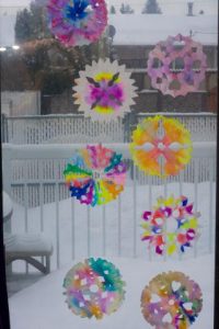 How to Make Coffee Filter Snowflakes