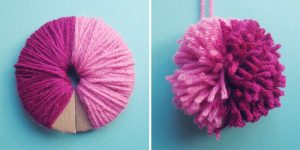 Making Yarn Pom Poms