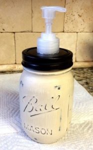 Mason Jar Soap Dispenser Tutorial