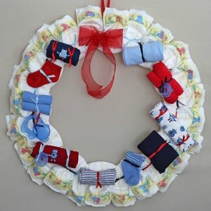 Nautical Diaper Wreath