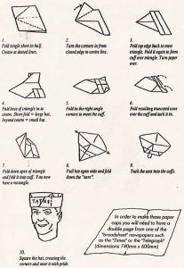 Newspaper Hat Directions