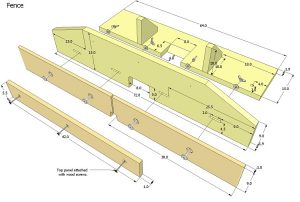 Router Table Fence Plan